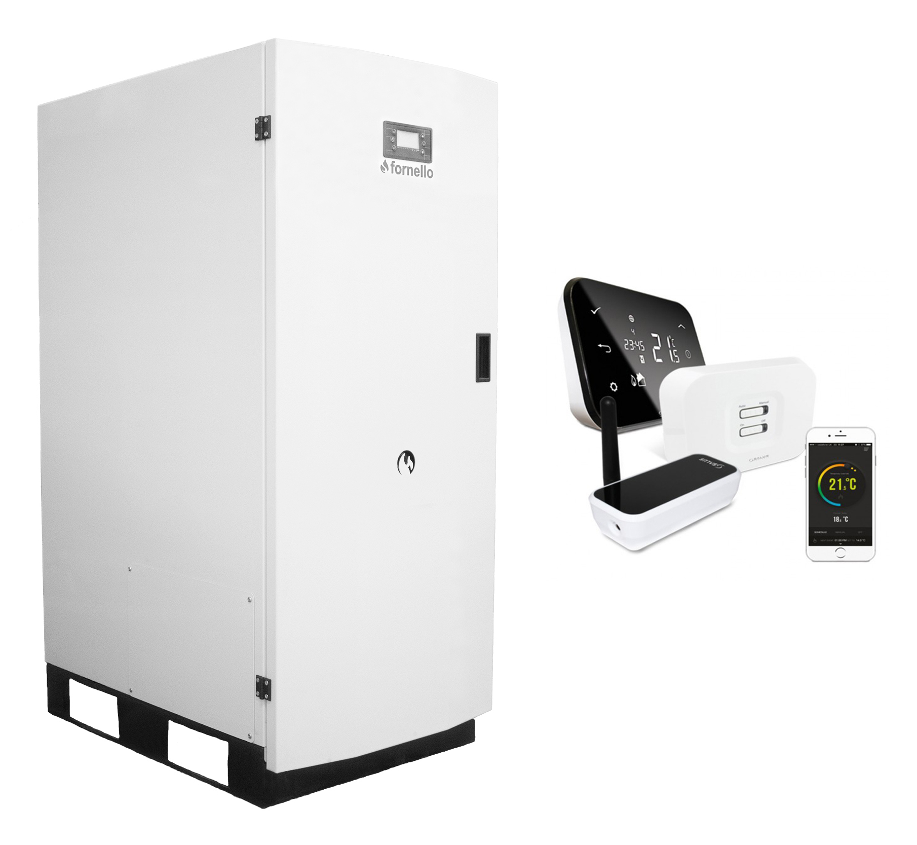 Centrala peleti Fornello GT 30 + Termostat Wi-Fi