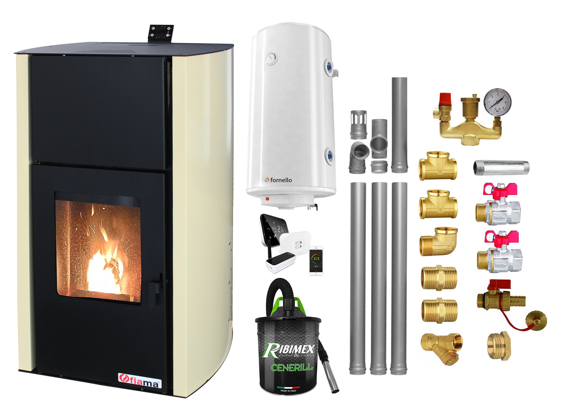 Pachet Fornello 25kW Control Distanță Complet