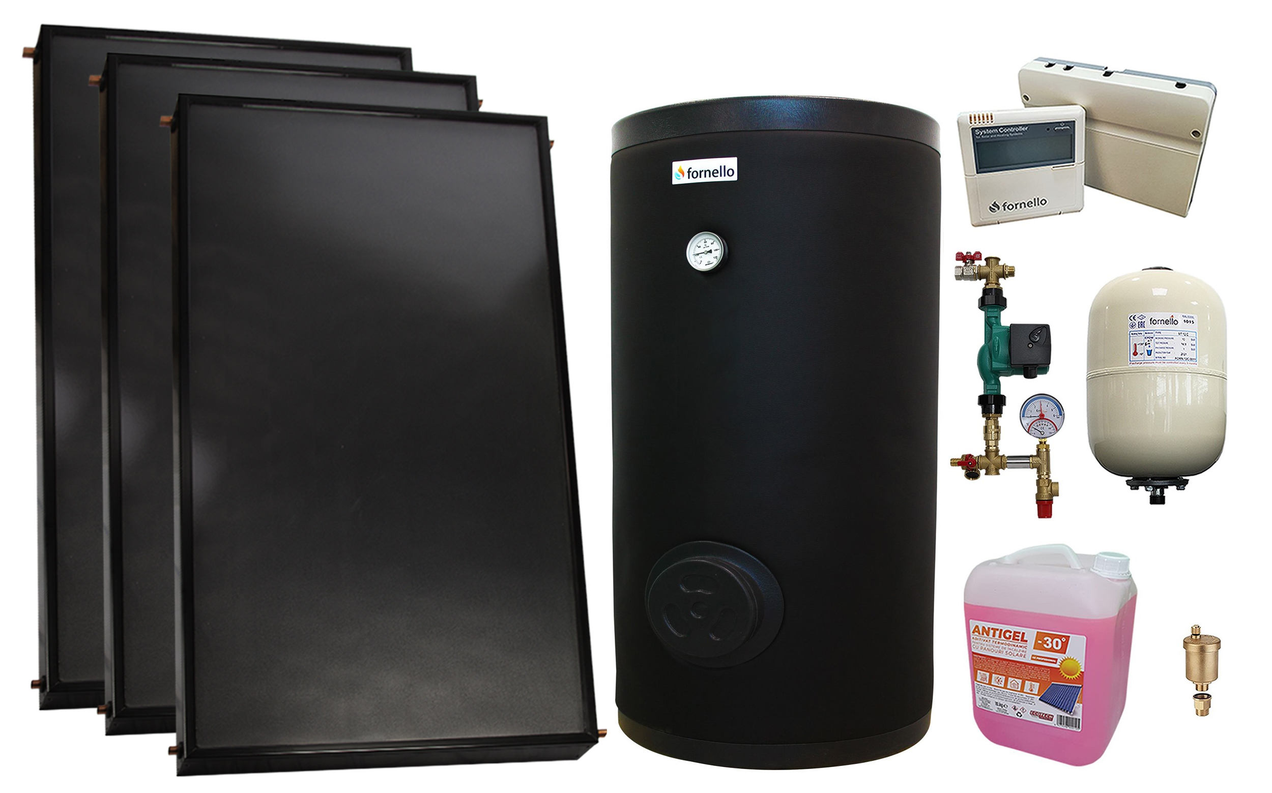 Sistem Solar Presurizat Fornello 3 Panouri