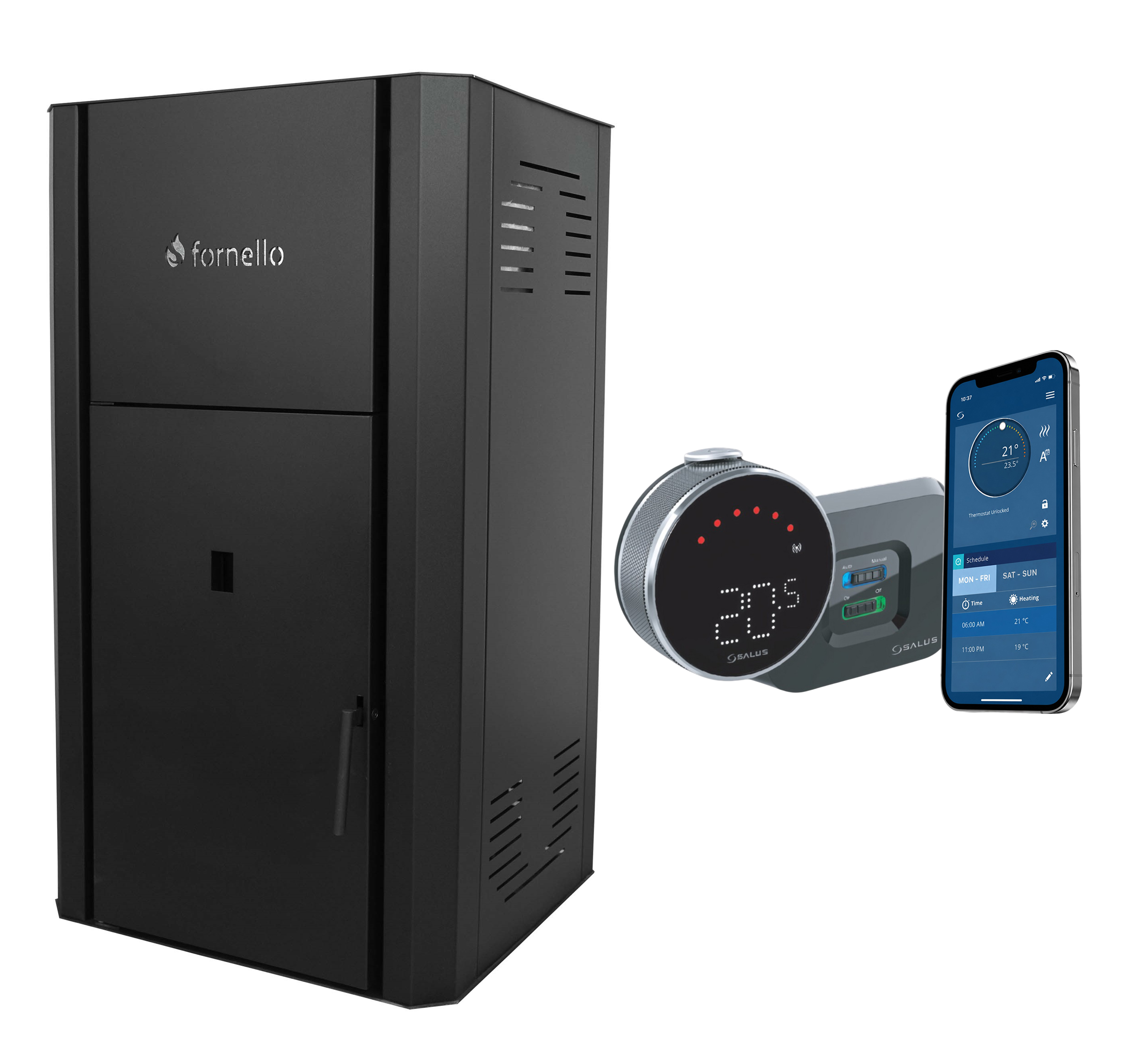 Centrală Peleti 30kW Fornello cu Control Wi-Fi - imagine 2
