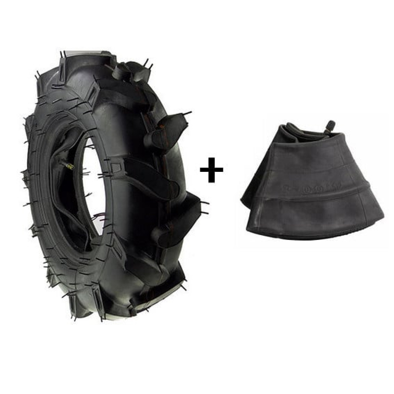 Anvelopă Motocultor 4.00-8 cu Cameră - imagine 2