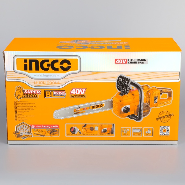 Drujba Electrica Ingco 40V 400mm cu 2 Acumulatori 4Ah - imagine 7