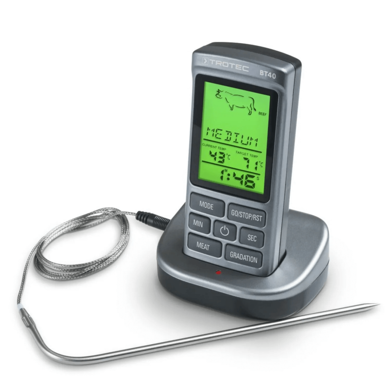 Termometru grătar Trotec BT40 fără cablu, transmisie 20 m - imagine 2