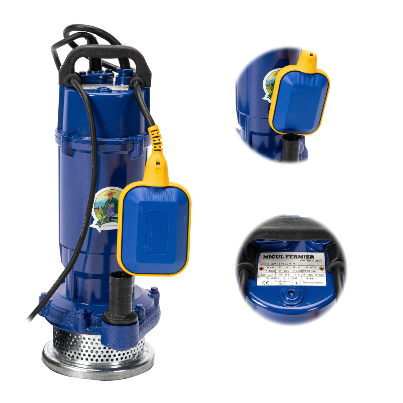 Pompa Submersibila Micul Fermier QDX-16, 370W - imagine 3