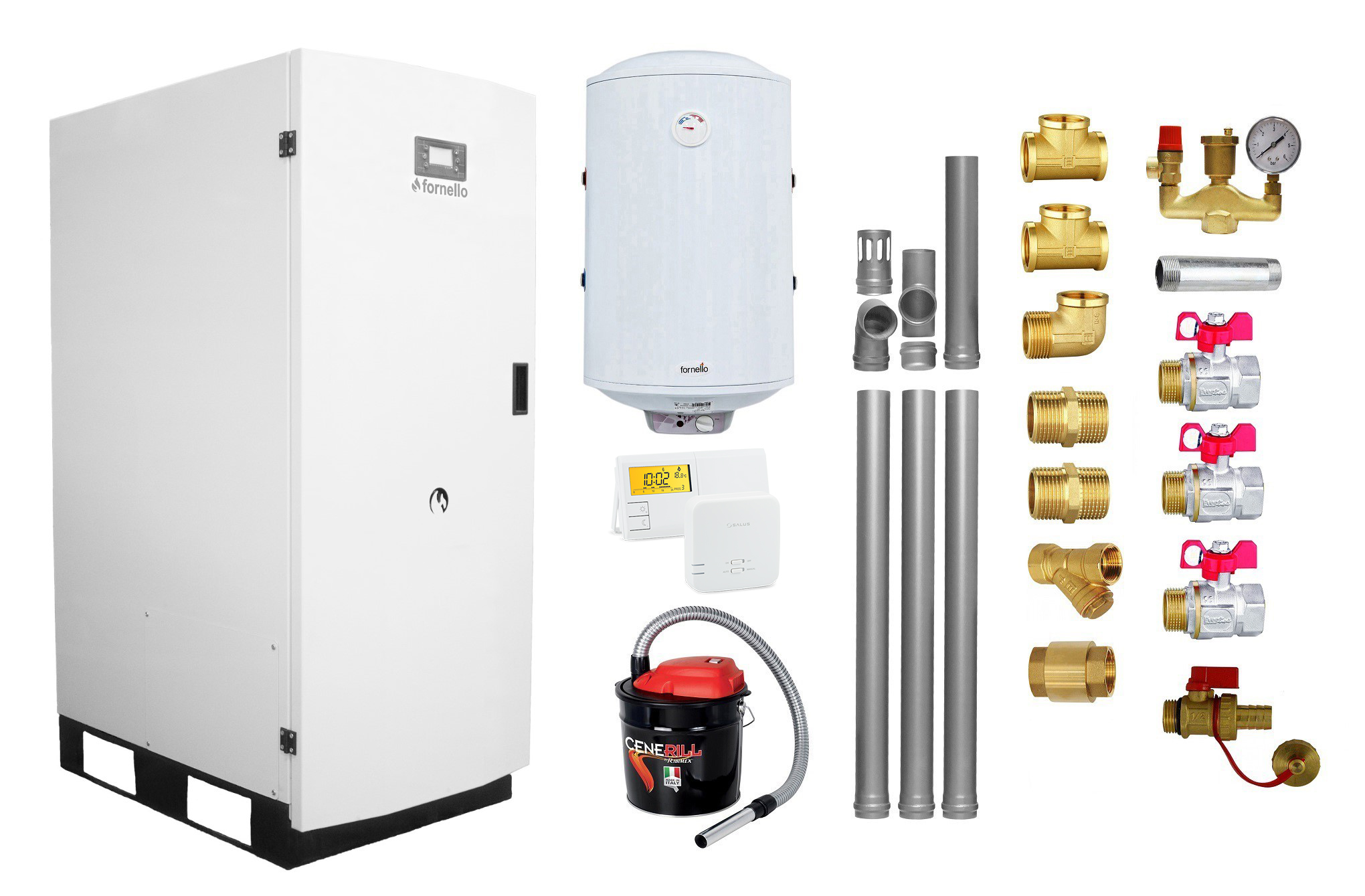 Centrala Fornello GT 25 cu Boiler 100L Pachet Complet