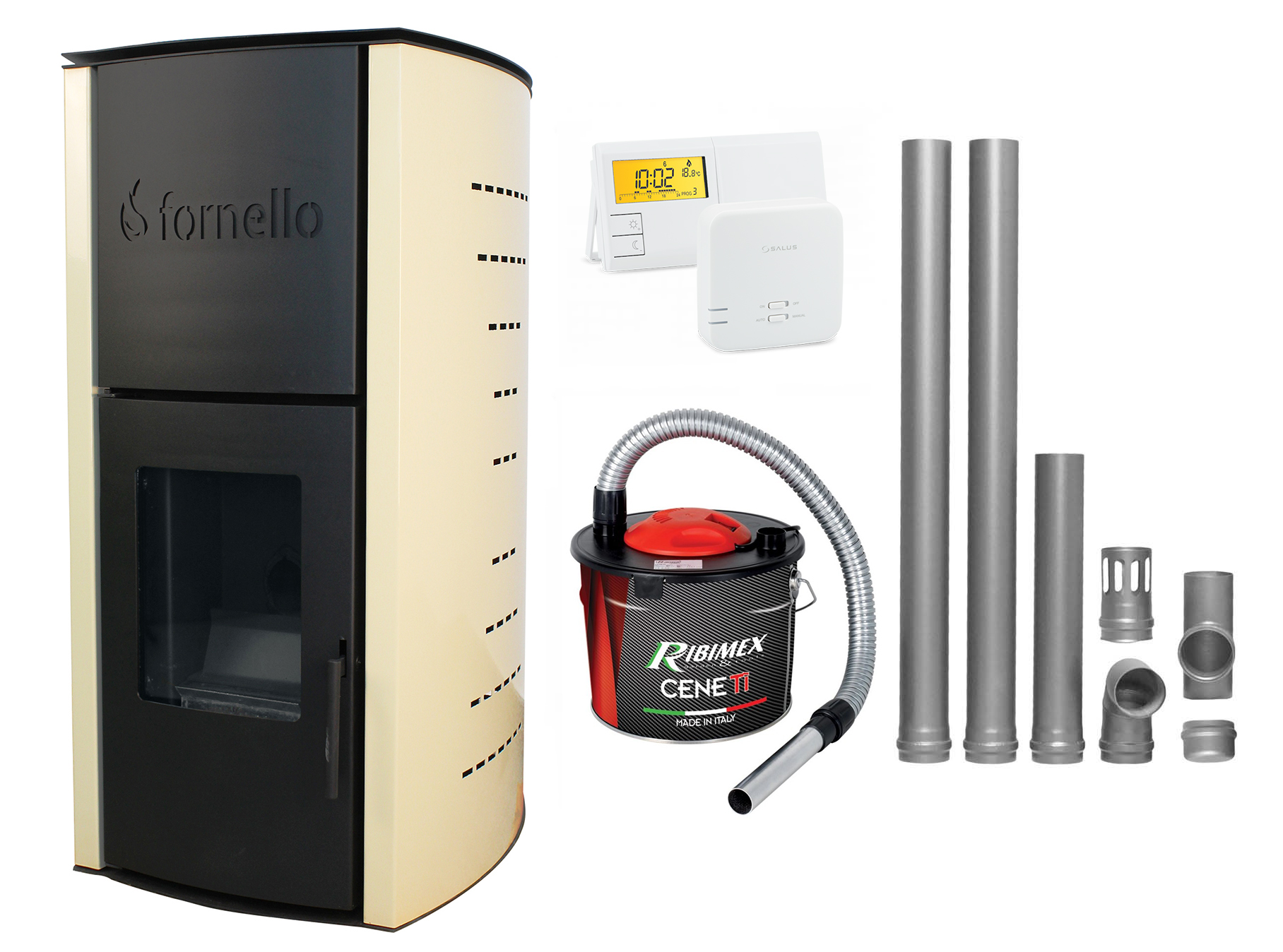 Termosemineu Fornello Royal 18kW Pachet Complet