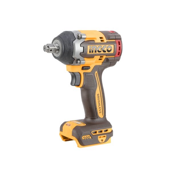 Masina de insurbat cheie cu impact 20V BL 1/2 500nm cu 2 x 4.0Ah cu baterie Ingco CIWLI2050 - imagine 5