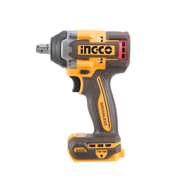 Masina de insurbat cheie cu impact 20V BL 1/2 500nm cu 2 x 4.0Ah cu baterie Ingco CIWLI2050 - imagine 6