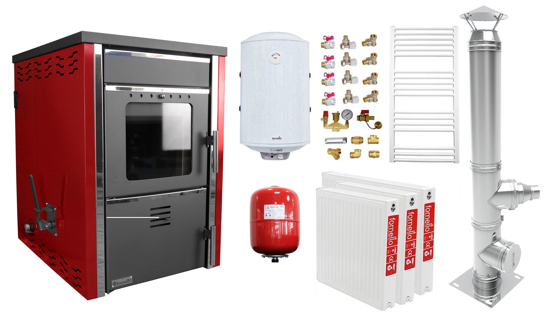 Pachet încălzire 2 camere Fornello TOROS 29kW