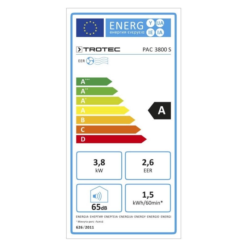 Aer condiționat portabil Trotec PAC 3800 S, 13000 BTU/h - imagine 9