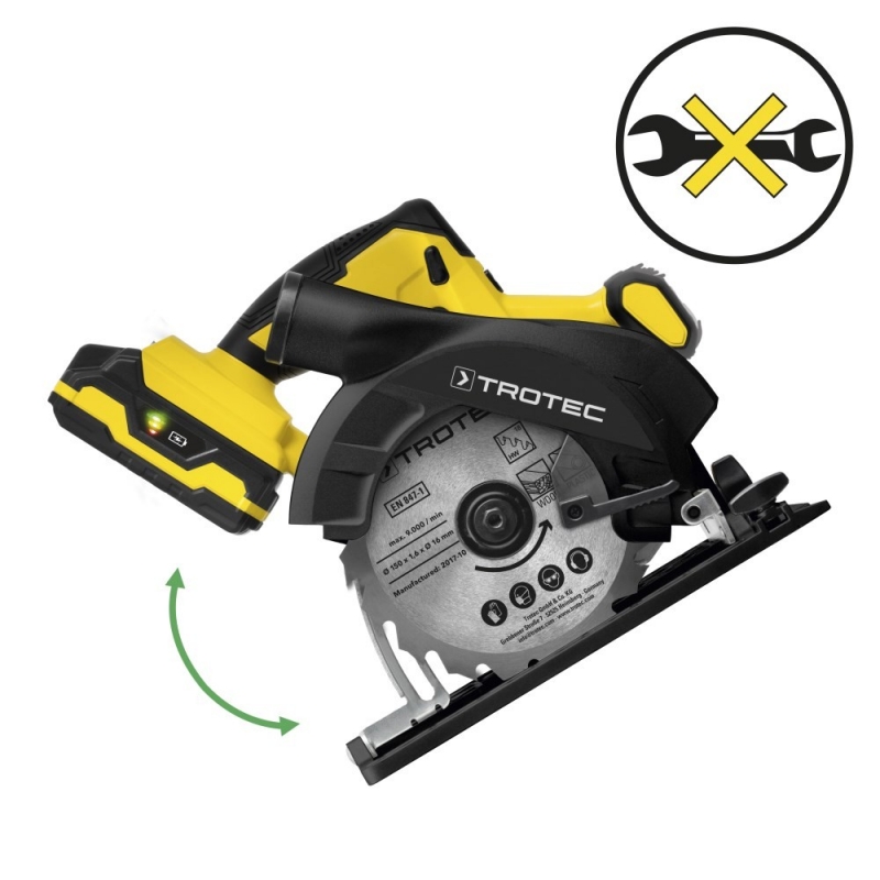Fierăstrău Circular cu Acumulator Trotec PCSS 10-20V, 150 mm - imagine 3
