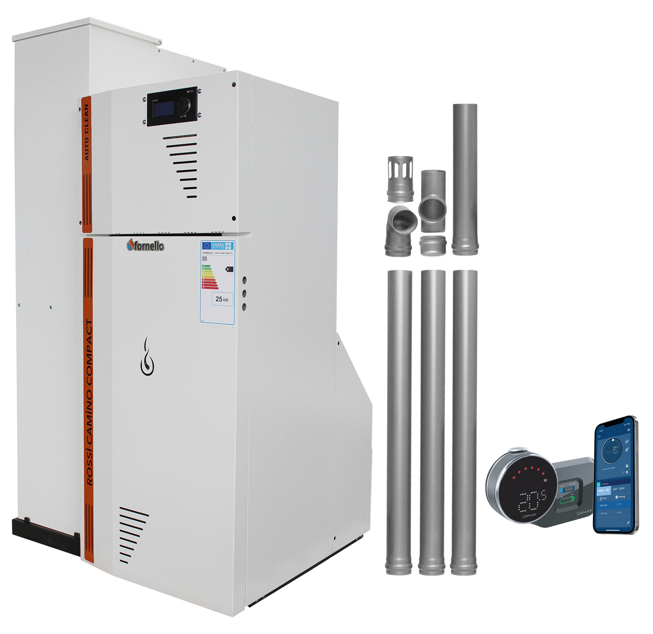 Fornello Camino Compact 25kW | Centrală Peleti Premium - imagine 2