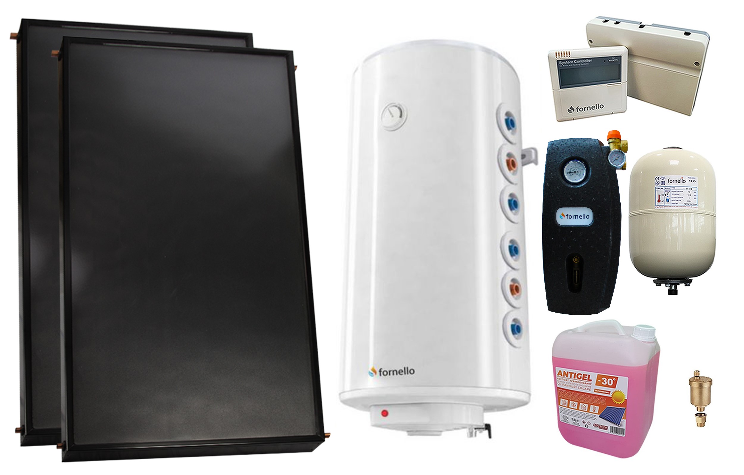 Sistem Solar Presurizat Premium Fornello - 2 Panouri