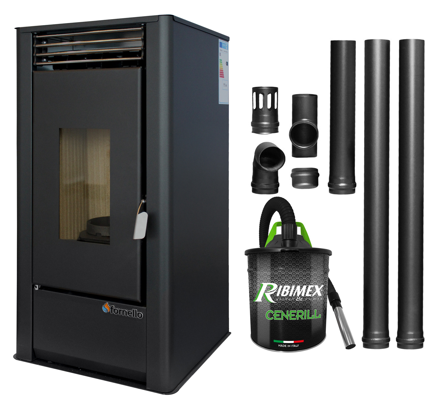 Fornello Air SmartPell 11KW - Pachet Complet Încălzire