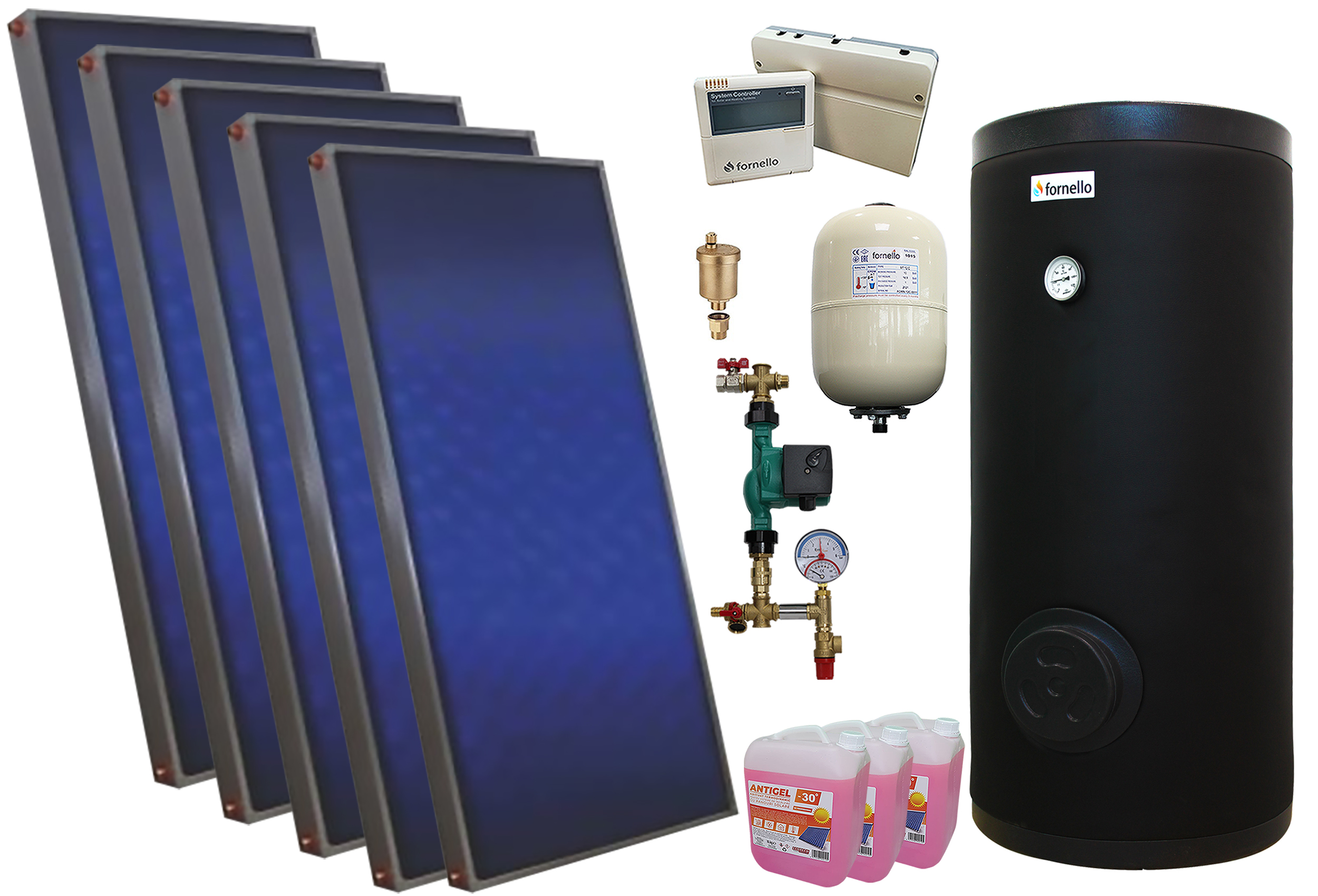 Sistem Solar Presurizat 5 Panouri - 500L