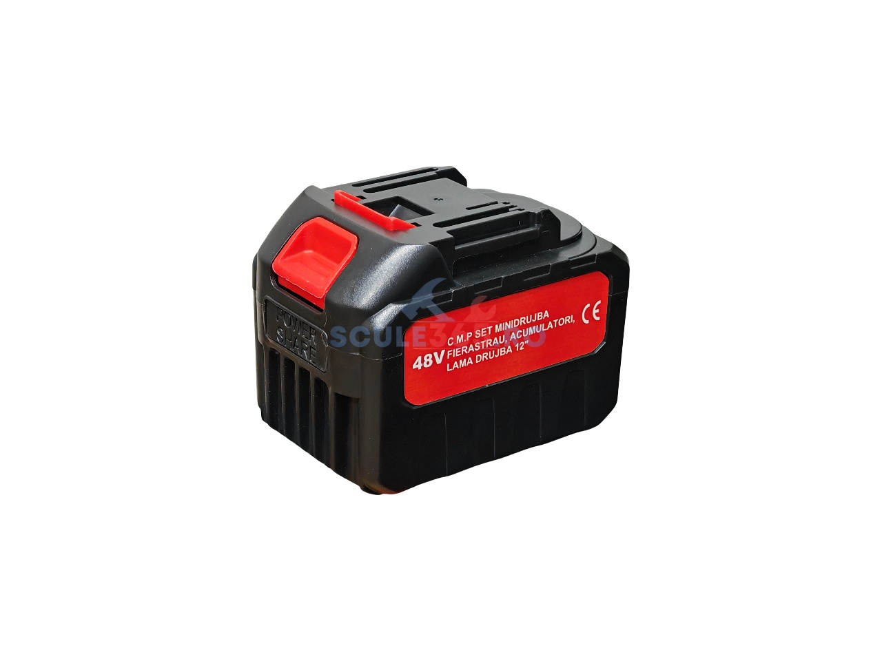 Mini Drujba electrica 8AH, 48V, 300mm, 2 acumulatori, brushless, ungere automata, 1800w, CAMPION CMP1756 - imagine 11