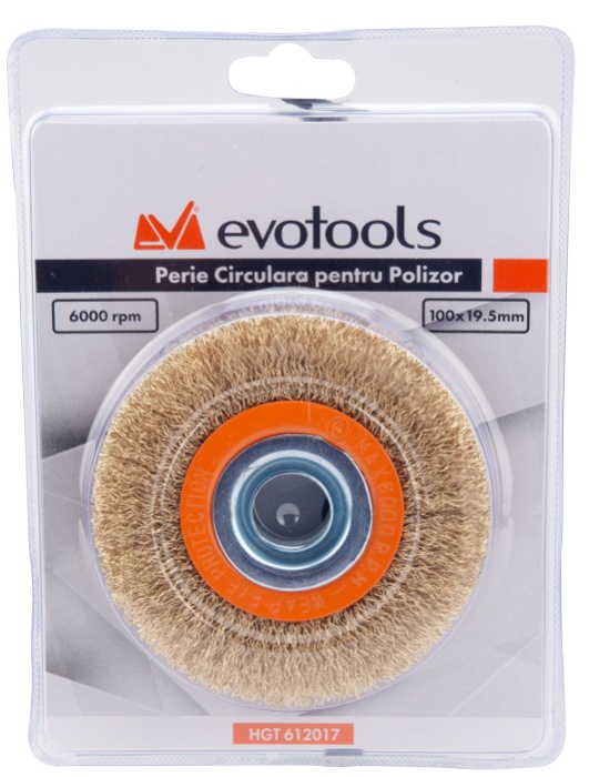 Perie sarma Circulara Polizor de banc 250x32 mm, Evotools 612022 - imagine 2