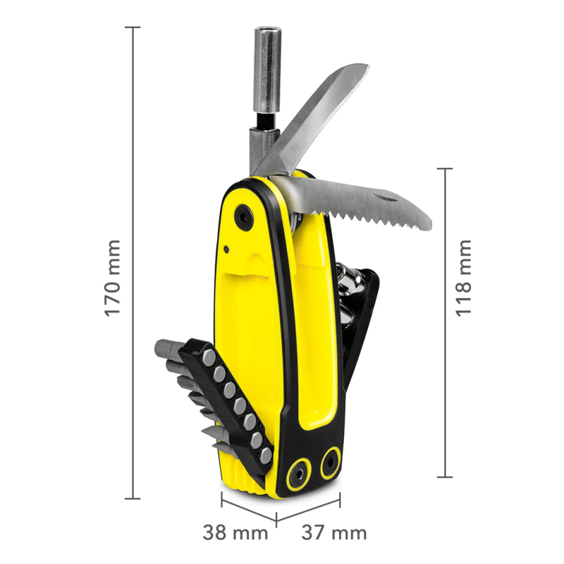 Sculă multifuncțională Trotec 15-in-1, compactă, din oțel - imagine 3