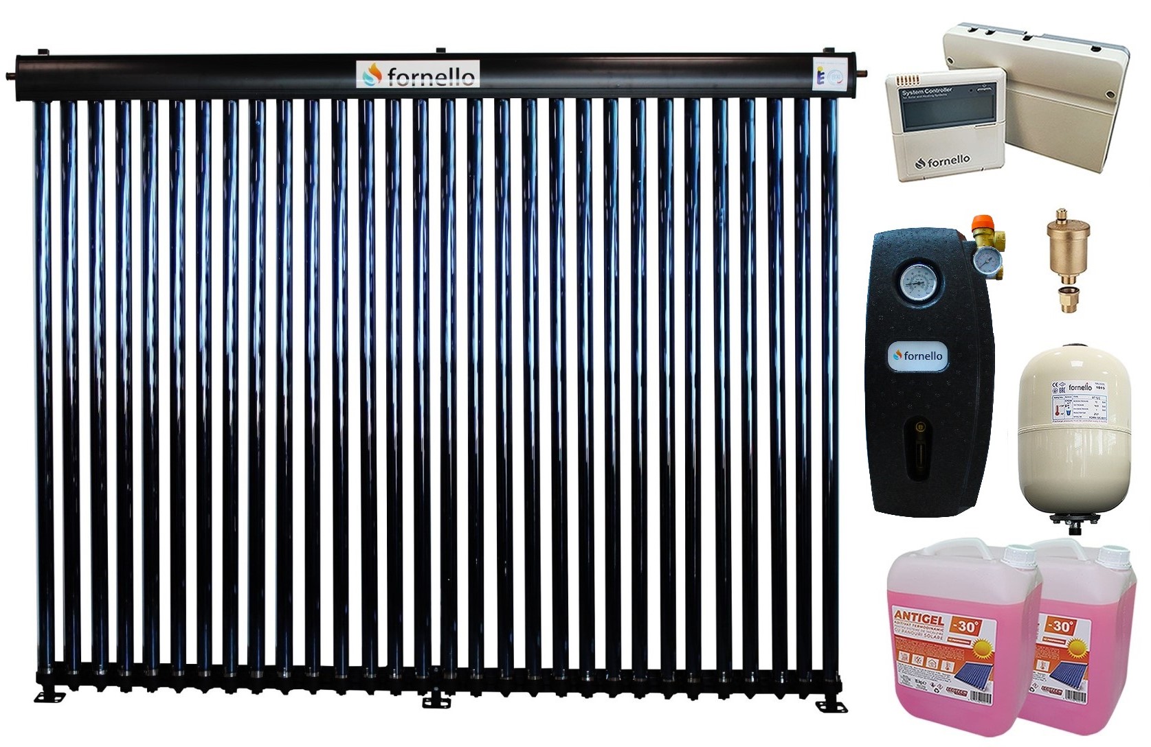 Panou Solar Fornello 30 Tuburi - Apă Caldă Gratuită