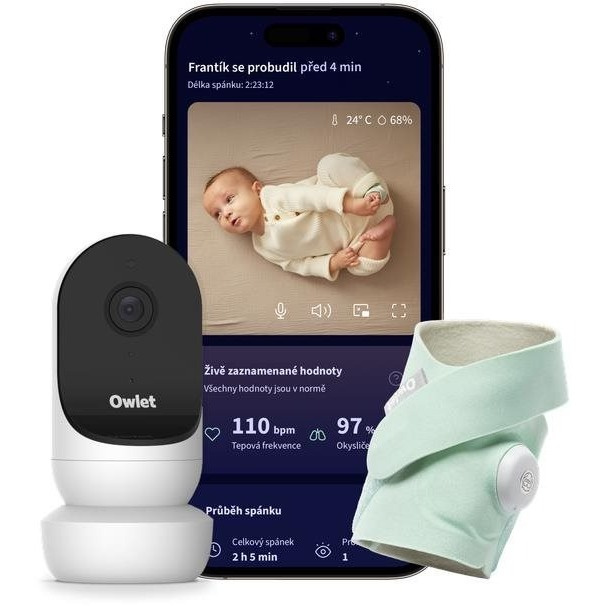 Owlet Dream Sock + Cam2 Bundle - Monitorizare Bebe