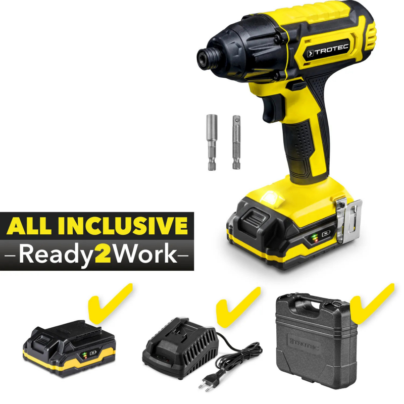 Mașină de înșurubat cu impact Trotec 20V, cuplu 180 Nm - imagine 3