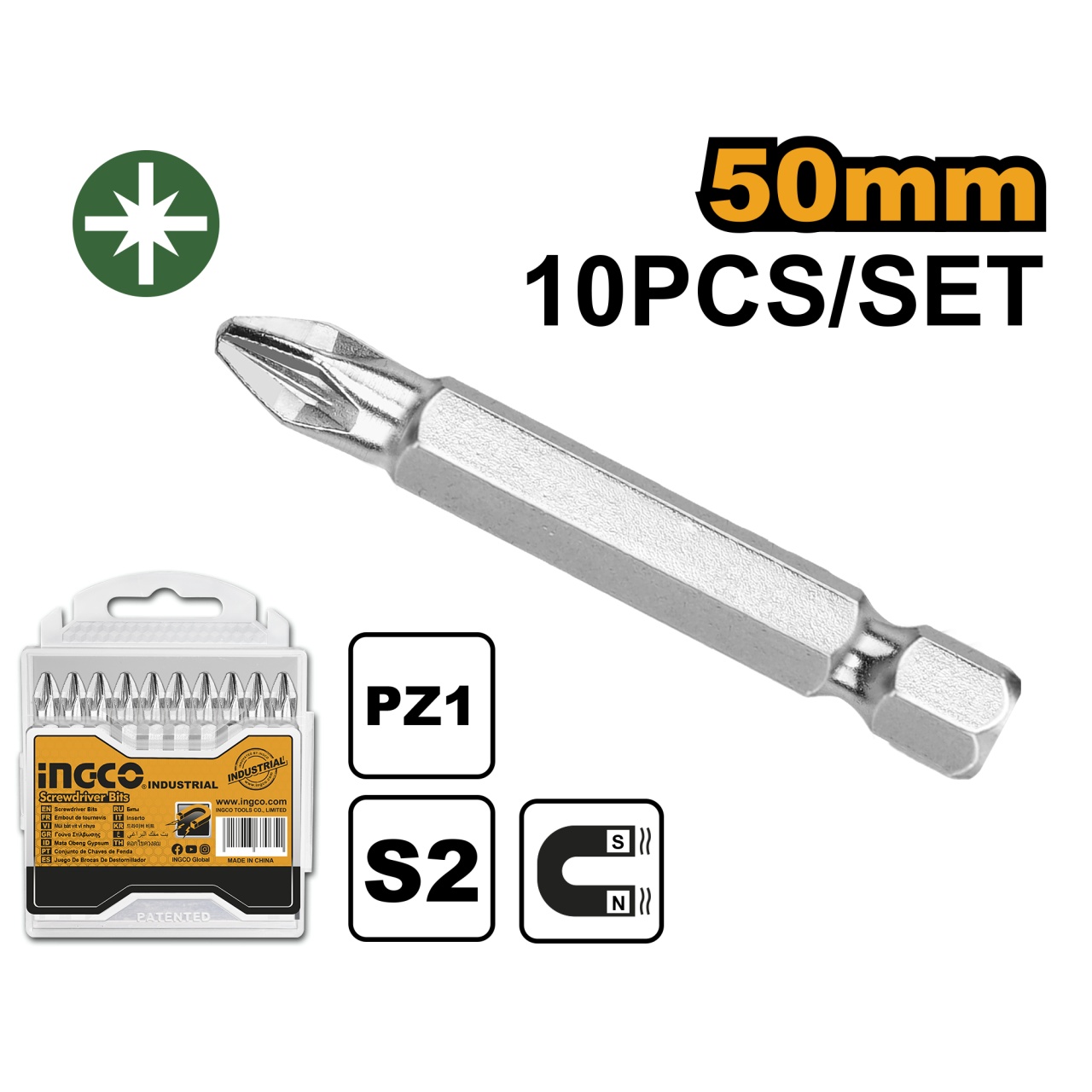 Set Biti PZ3 Lungi Ingco | 10 Bucati