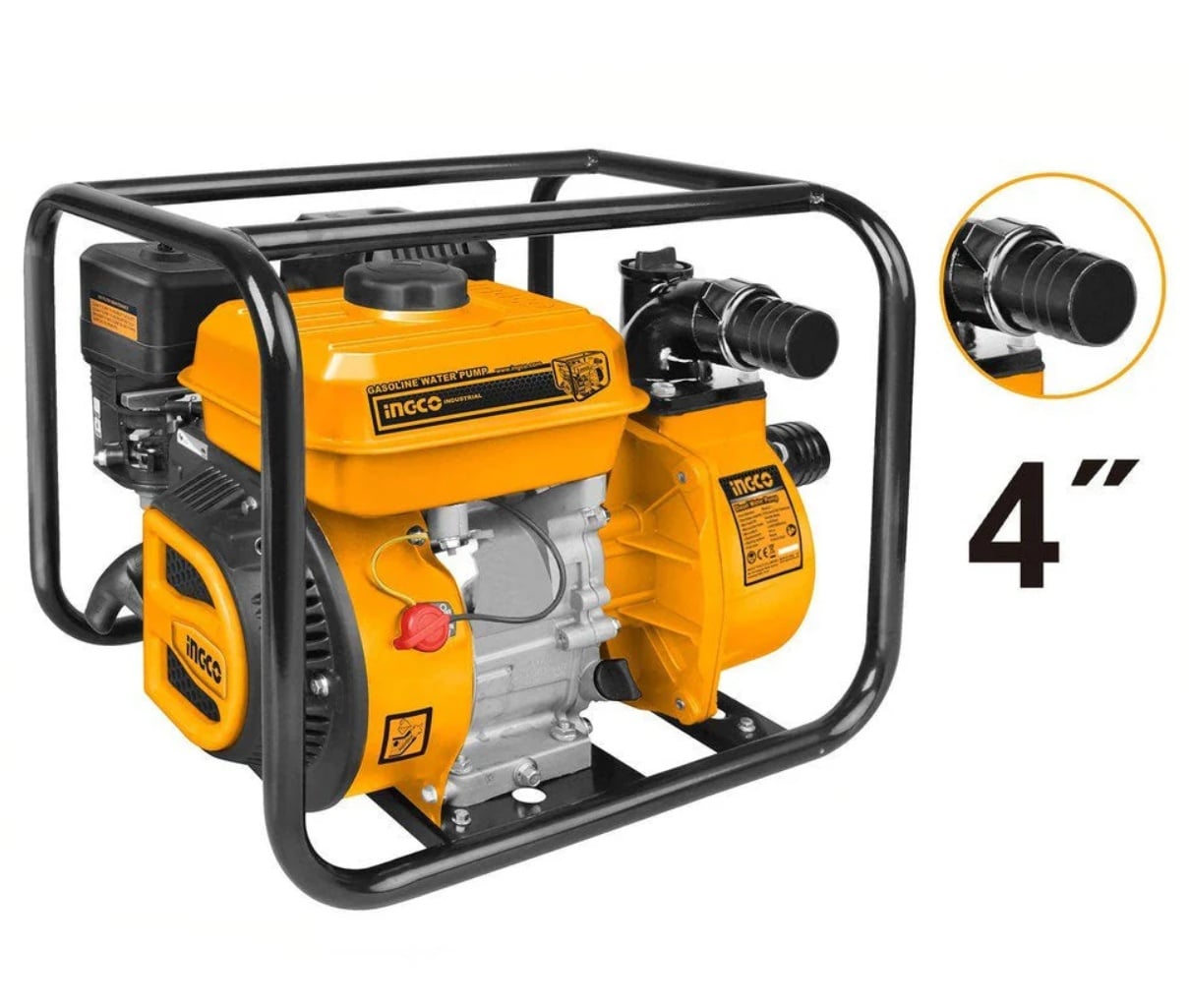 Motopompa benzina 1500 l/min 9cp Ingco GWP402 - imagine 2