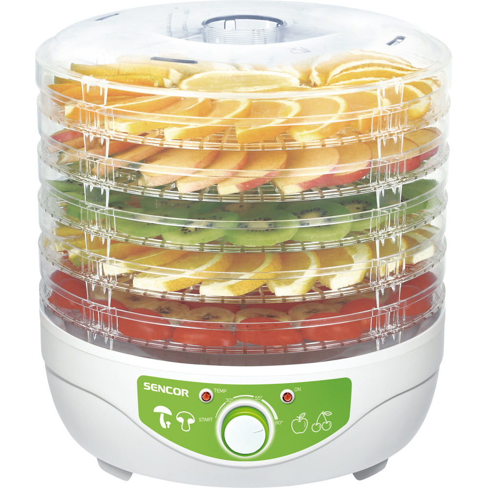 Sencor SFD 790WH - Uscător de fructe, 5 Tavi