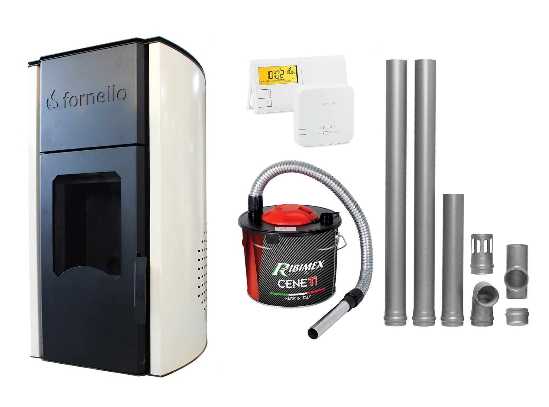 Termosemineu Fornello 25kW | Pachet Complet