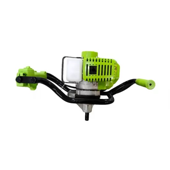 Motoburghiu pe benzina Campion, 8.5CP, motor 2 timpi 58cc, 9200rpm, burghie 100-300mm, adancime 800mm, rezervor 1.2L, 12kg, set forare pamant, model verde Italian Fresho CMP4350G GT-4350 - imagine 5