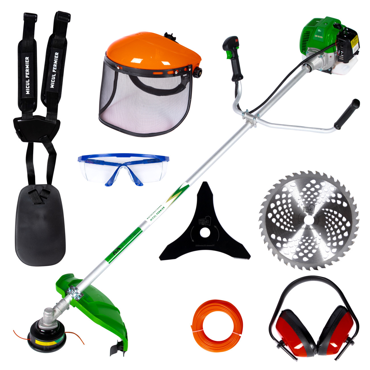 Motocoasa Micul Fermier MF-712, 4.6 CP + 8 Accesorii - imagine 2