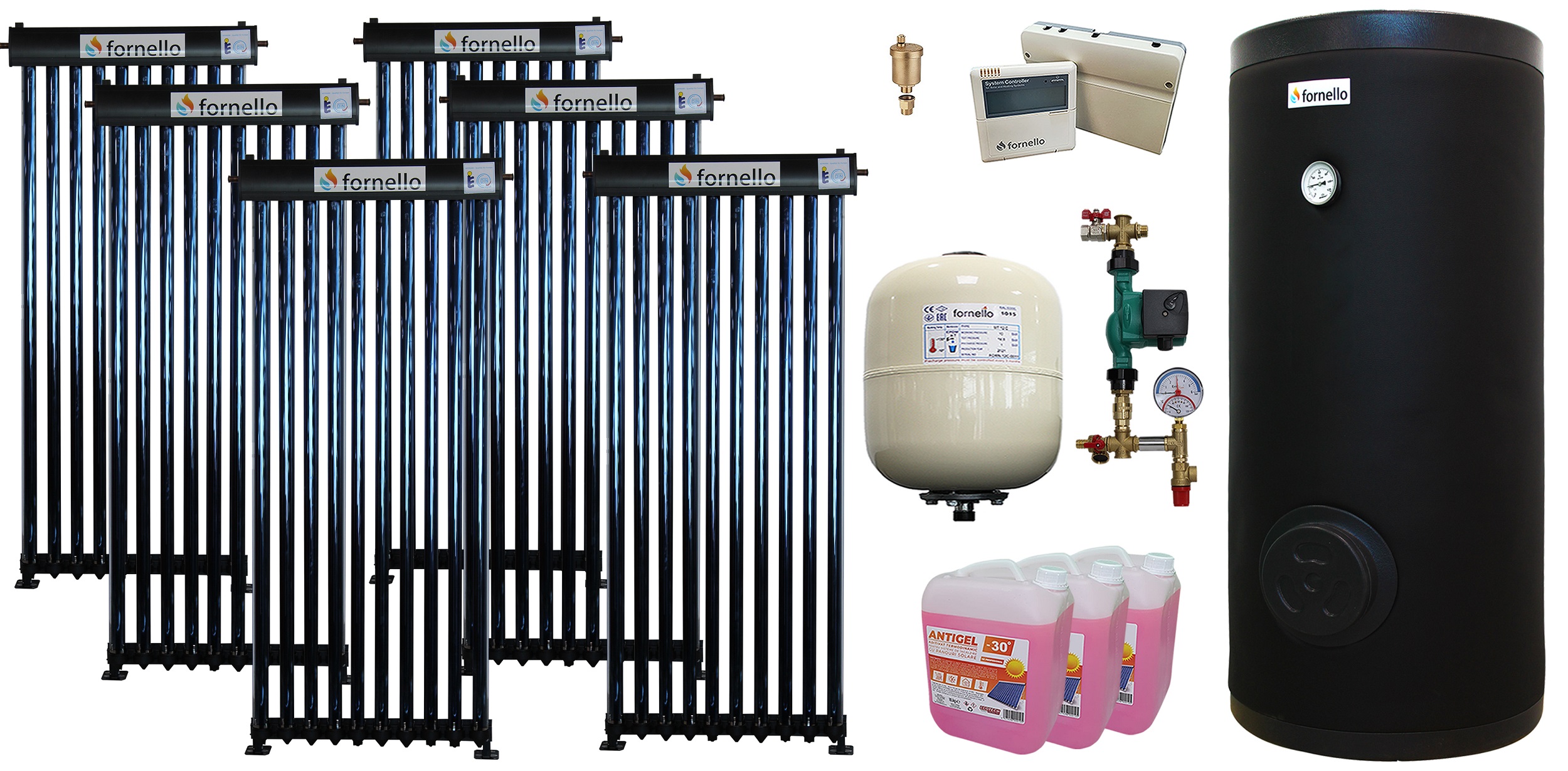 Kit Solar Presurizat Fornello 60 Tuburi 500L