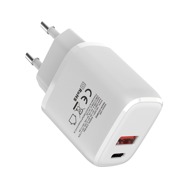 Încărcător dual USB AlecoAir G14-WP2S, 20W Quick Charge - imagine 3