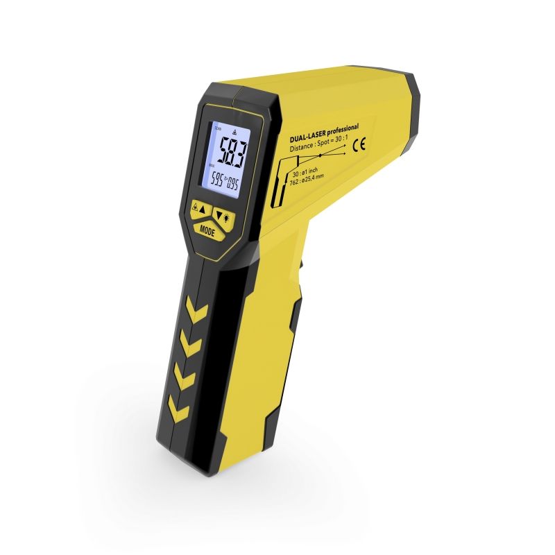 Pirometru TROTEC TP7 Dual Laser, -50...+1000°C, cu Alarmă - imagine 2