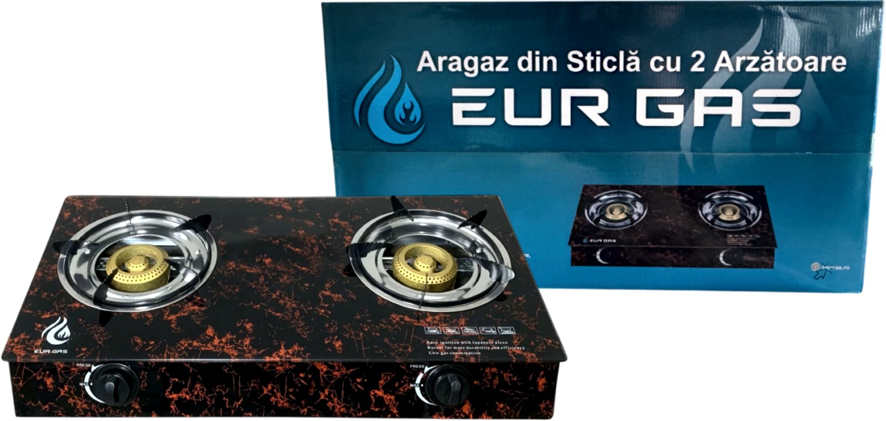 Aragaz Exterior EurGas 2 Arzatoare 2.6kW - imagine 2