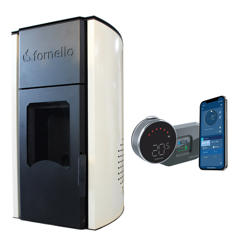 Termosemineu Fornello Royal 25 kW cu control Wi-Fi - imagine 2
