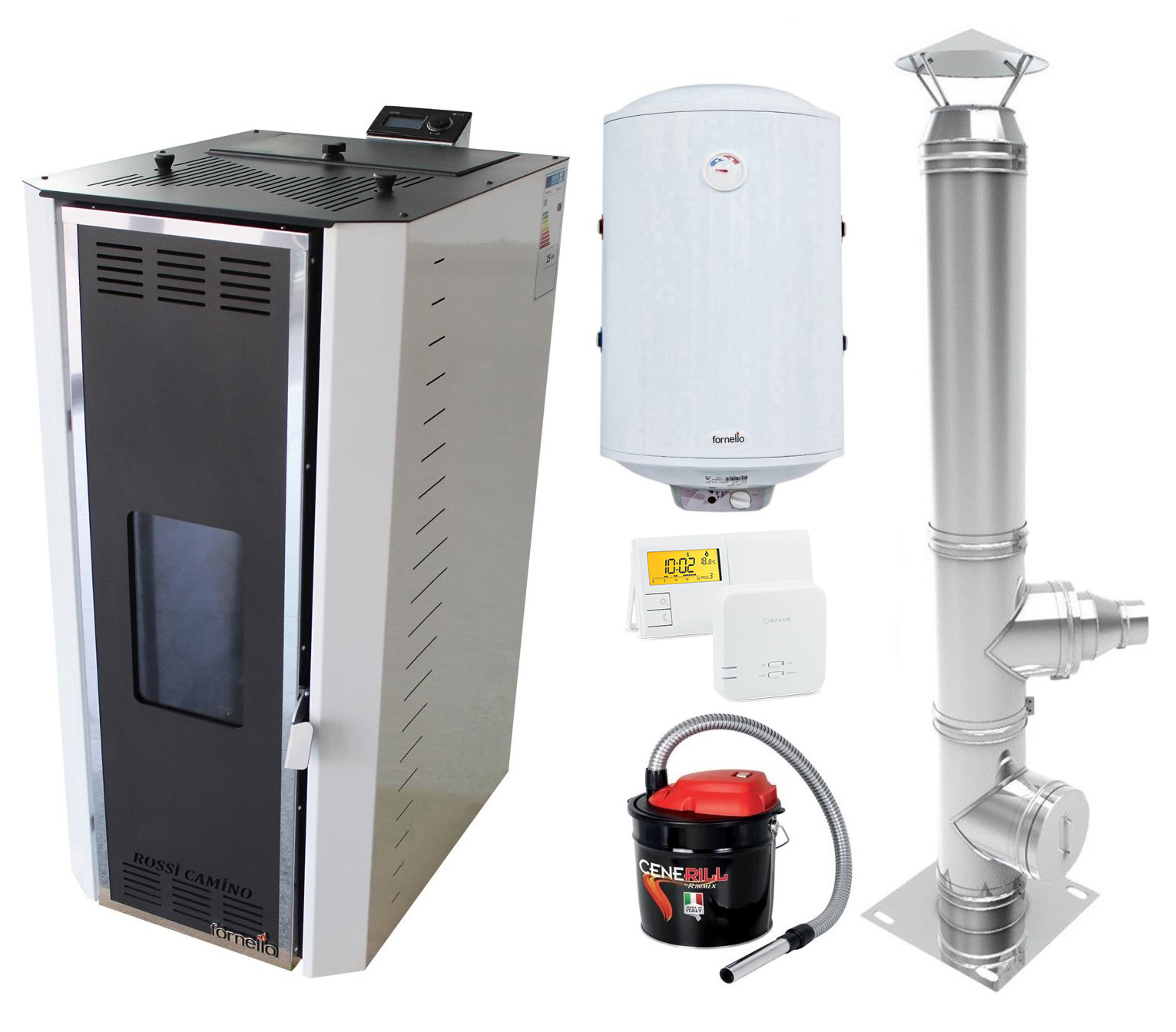 Pachet Termosemineu Fornello 35 kW Complet