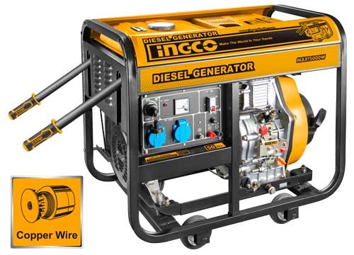 Generator Diesel 5KW INGCO GDE50001 Hecht - imagine 2