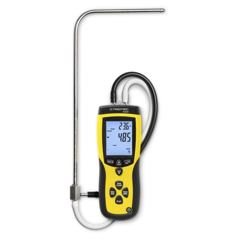 Anemometru Trotec TA400+ cu tub Pitot și calibrare - imagine 6