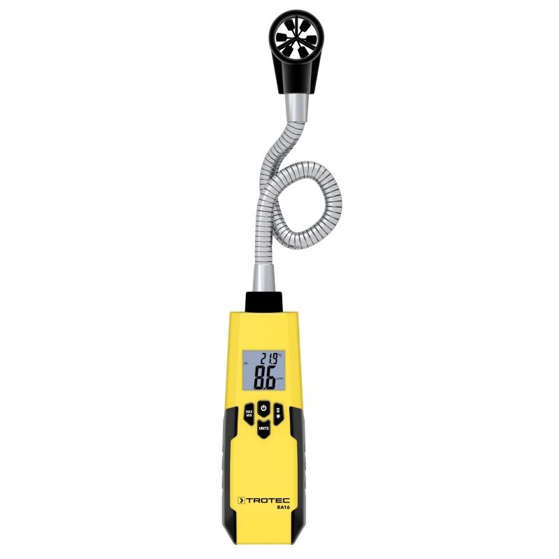 Anemometru Trotec BA16 flexibil 40 cm, display iluminat