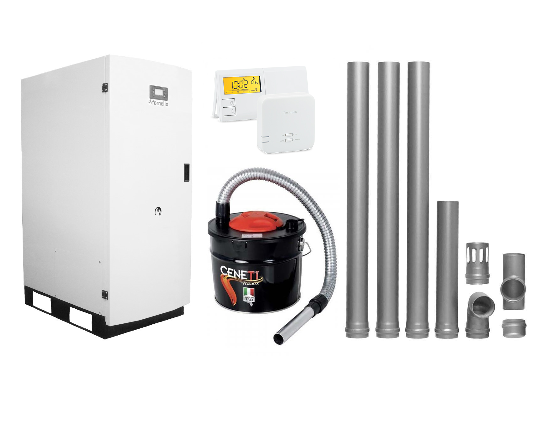 Centrala pe peleti Fornello GT 25 Kit Complet