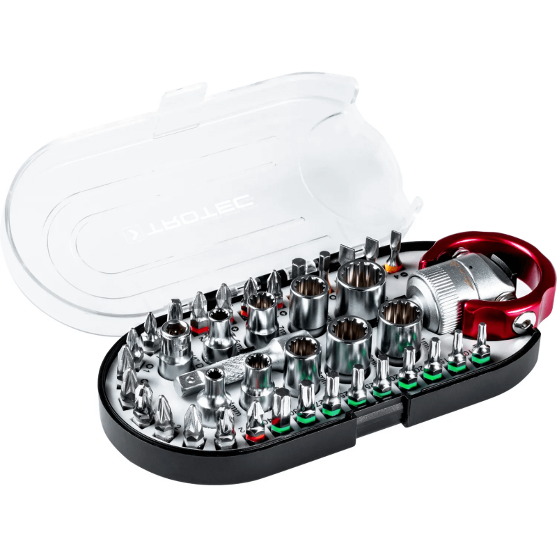 Set Trotec 40 Biți și Chei Tubulare cu Clichet - imagine 2