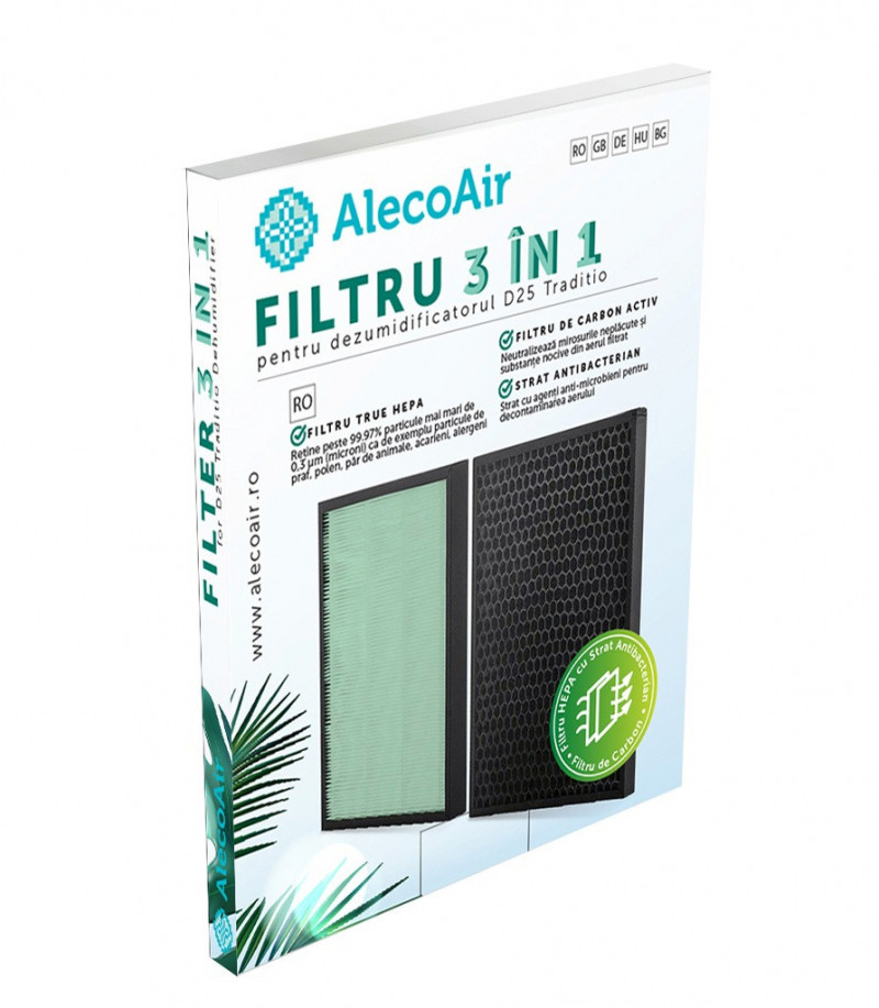Filtru 3 in 1 TRUE HEPA H13 pentru Alecoair D25 Traditio