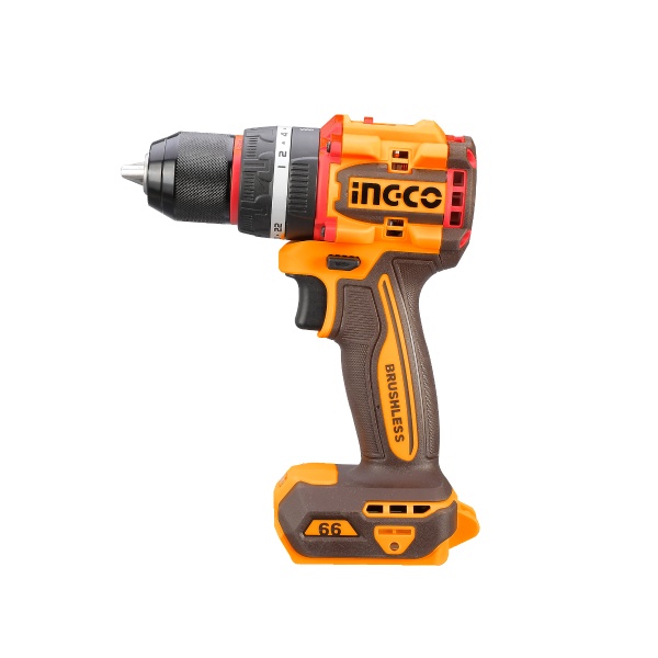 Masina de gaurit Bormasina 20V cu Impact 66Nm Mandrina Metalica, brushless, 2000rpm, fara acumulator Ingco CIDLI206681 - imagine 7