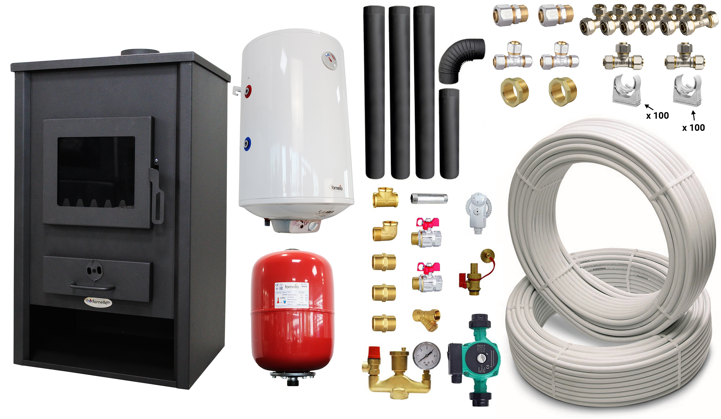 Termosemineu Fornello PADOVA E 19.4kW Kit Complet