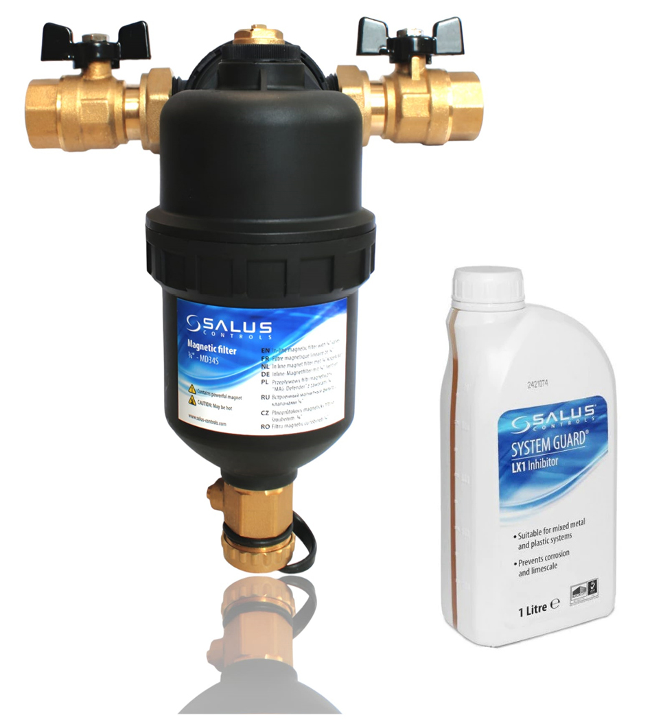 Filtru antimagnetita Salus MD34S ¾", 500 ml inhibitor