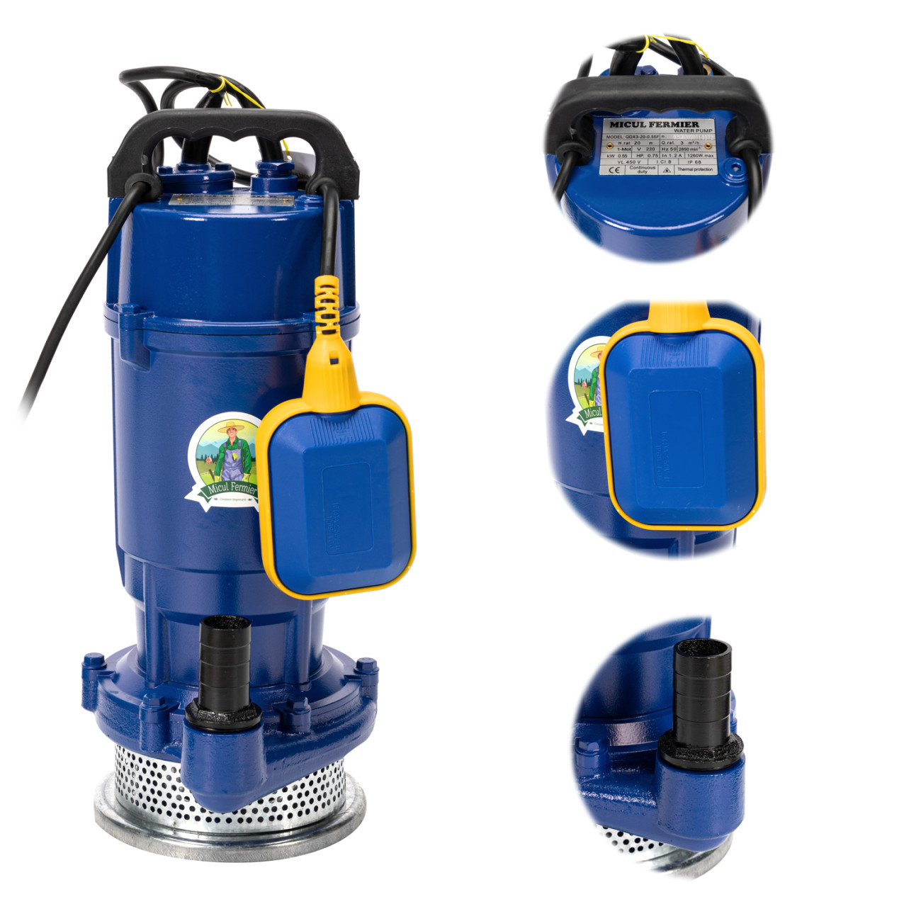 Pompa Submersibila Micul Fermier QDX-20, 550W - imagine 3