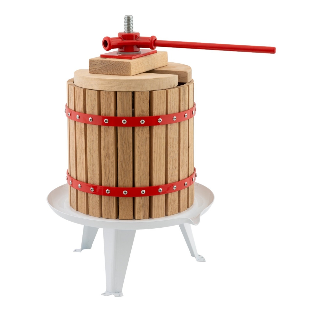 Presa Manuala Fructe 6L, Lemn Masiv de Stejar