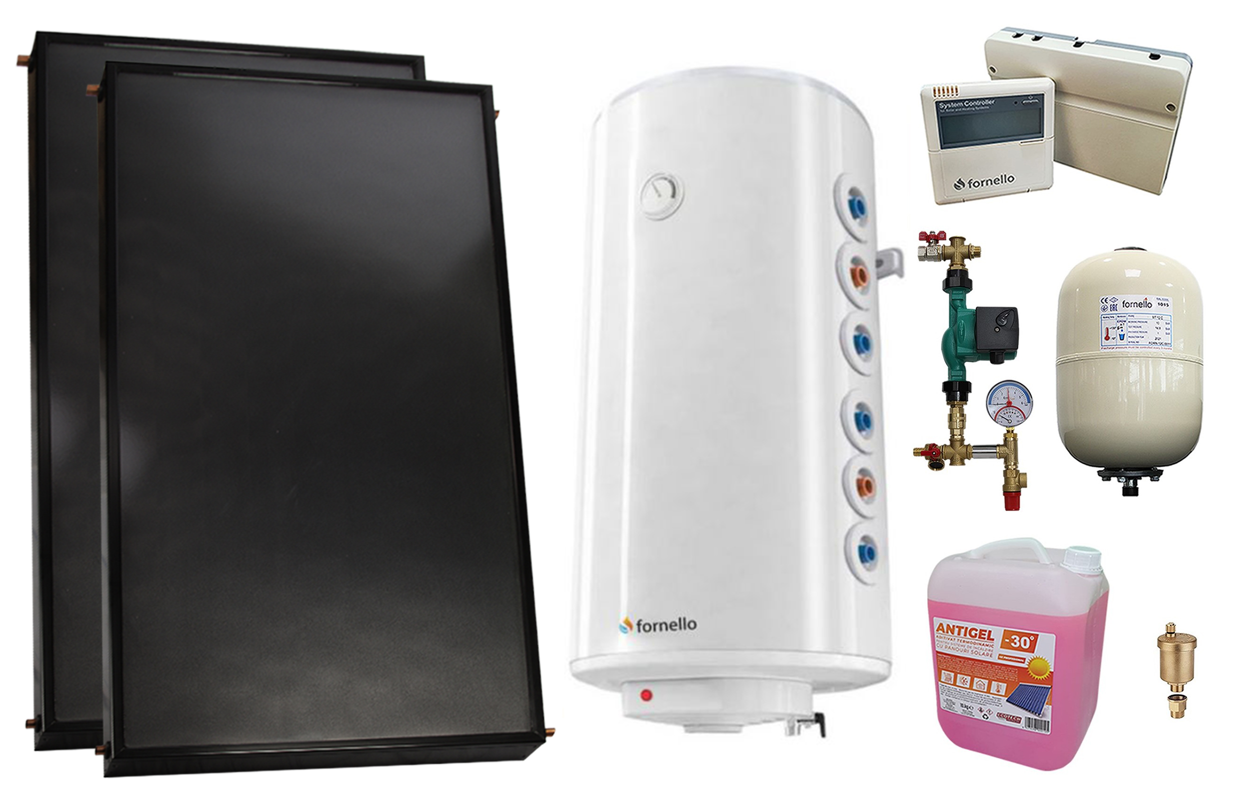 Sistem solar Fornello 2 panouri 150L presurizat