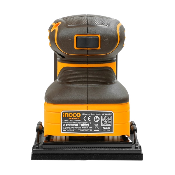 Șlefuitor Acumulator INGCO 20V, Compact și Portabil - imagine 5